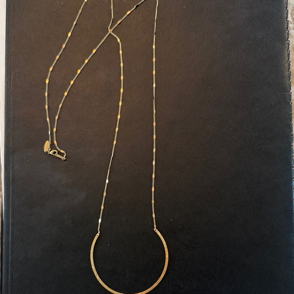 Anthropology Serafina Semi Circle Necklace